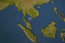 Hành trình máy bay MH370 mất tích trên đồ hoạ 3D