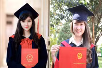 Vẻ đẹp hút hồn của nữ sinh trong màu áo cử nhân