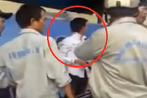 Kẻ móc túi quỳ xuống đất xin tha chết