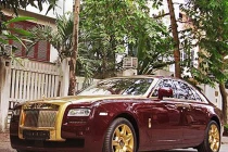 Choáng với Ghost phủ vàng của sếp Rolls-Royce VN