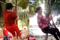 Các quý bà leo cây, nhảy nhạc sàn bốc lửa