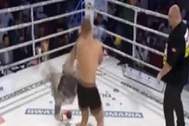 Cú đá “thần sầu” hạ gục đối thủ của võ sĩ Rumani