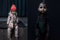 Bộ ảnh “khỉ ma” đeo mặt nạ ám ảnh người xem