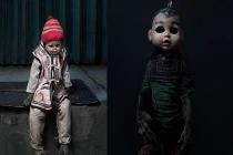 Bộ ảnh “khỉ ma” đeo mặt nạ ám ảnh người xem