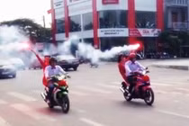 “Sốt” ảnh gần 40 xe Exciter đi rước dâu ở Hải Phòng