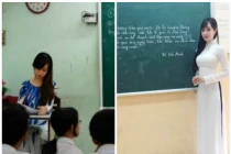 Ảnh những “cô giáo” quyến rũ trên bục giảng đốn tim trò