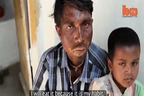 Kỳ lạ người đàn ông nghiện ăn gạch từ lúc 10 tuổi