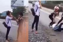 Phẫn nộ clip nữ sinh bị đánh hội đồng giữa đường