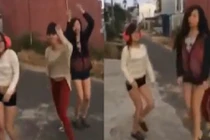 Hết trò, gái trẻ rủ nhau ra đường nhảy loạn xì ngầu