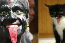 Khoảnh khắc con người giống... động vật như tạc