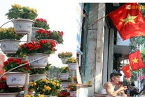 Hà Nội rực rỡ cờ, hoa chào mừng 60 năm giải phóng