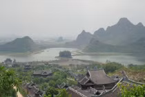 Chùa Bái Đính đẹp như chốn bồng lai khi nhìn từ trên cao 