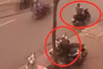 Đạo chích vờ nghe điện thoại bẻ khóa xe SH