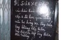 Xúc động chuyện ông lão sửa xe miễn phí cho học sinh