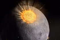 Thiên thạch va chạm với mặt trăng