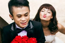 Phát sốt ảnh cưới chàng lùn Xuân Tiến với mẫu Thanh Thảo