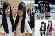 Nét dễ thương của cặp song sinh 9x phố núi