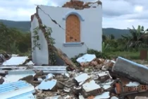 Tiếp tục sụt lún đất cạnh lòng thủy điện Đồng Nai 2