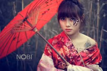 Cô nàng 9x tung bộ ảnh Kimono khoe hình xăm