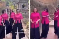 Phản cảm clip 4 nữ nhân uốn éo tại nơi an nghỉ của 1.000 tăng ni