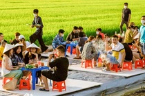 Quán chay của cô chủ 9x hút khách dịp Tết vì ngồi giữa ruộng lúa 