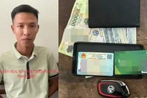 Thanh niên trộm túi xách, chôm luôn cả ô tô của người dân tắm biển