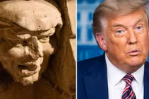Xôn xao bức tượng cổ 700 năm giống cựu Tổng thống Mỹ Donald Trump
