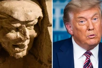 Xôn xao bức tượng cổ 700 năm giống cựu Tổng thống Mỹ Donald Trump
