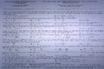 Đề thi thử THPT quốc gia 2015 môn Vật Lý toàn tỉnh Nam Định ngày 5/6