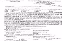 Đề thi thử THPT quốc gia 2015 môn Tiếng Anh và đáp án