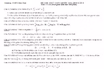 Đề thi thử THPT quốc gia 2015 môn Toán THPT Sơn Tây và đáp án
