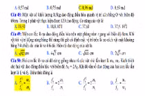 Đề thi thử THPT quốc gia môn Lý năm 2015 và đáp án