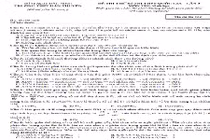 Đề thi thử THPT quốc gia 2015 môn Sinh học tỉnh Bắc Ninh