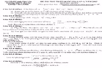 Đề thi thử THPT quốc gia 2015 môn Toán chuyên Lương Văn Chánh và đáp án