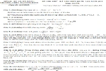 Đề thi thử THPT quốc gia 2015 môn Toán THPT Nguyễn Hiền và đáp án