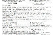 Đề thi thử THPT quốc gia 2015 môn Hóa học THPT Nguyễn Bình