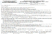 Đề thi thử THPT quốc gia 2015 môn Sinh học THPT Lê Hoàn và đáp án