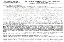 Đề thi thử THPT quốc gia 2015 môn Ngữ Văn THPT Đa Phúc HN