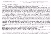 Đề thi thử THPT quốc gia 2015 môn Ngữ Văn THPT Đa Phúc HN