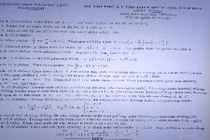 Đề thi thử THPT quốc gia 2015 môn Toán toàn tỉnh Nam Định ngày 4/6