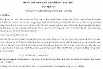 Đề thi thử THPT quốc gia môn Văn trường chuyên Hùng Vương