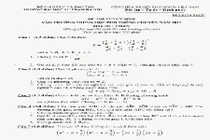 Đề thi tuyển sinh vào lớp 10 THPT môn Toán ĐHSPHN năm 2015