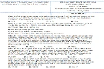 Đề thi thử vào lớp 10 môn Hóa THPT chuyên Lý Tự Trọng 2015