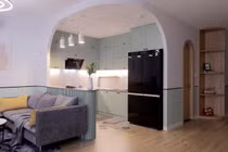 Gia chủ quanh năm thư thái nhờ thiết kế căn hộ Vintage màu xanh mint