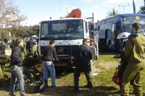 Hiện trường đâm xe ở Jerusalem, gần 20 người thương vong