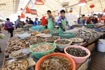 Ghé thăm chợ hải sản nổi tiếng ở Thanh Đảo 