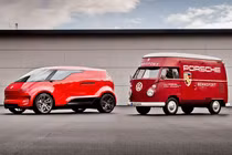 Porsche "nhá hàng" minivan Vision Renndienst 6 chỗ ngồi chạy điện