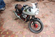 Ngắm “hàng hiếm” Moto Guzzi V7 Racer Record tại Hà Nội