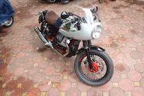 Ngắm “hàng hiếm” Moto Guzzi V7 Racer Record tại Hà Nội