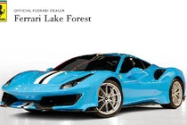 “Siêu ngựa” Ferrari 488 Pista sơn xanh Blu Soltani lạ mắt